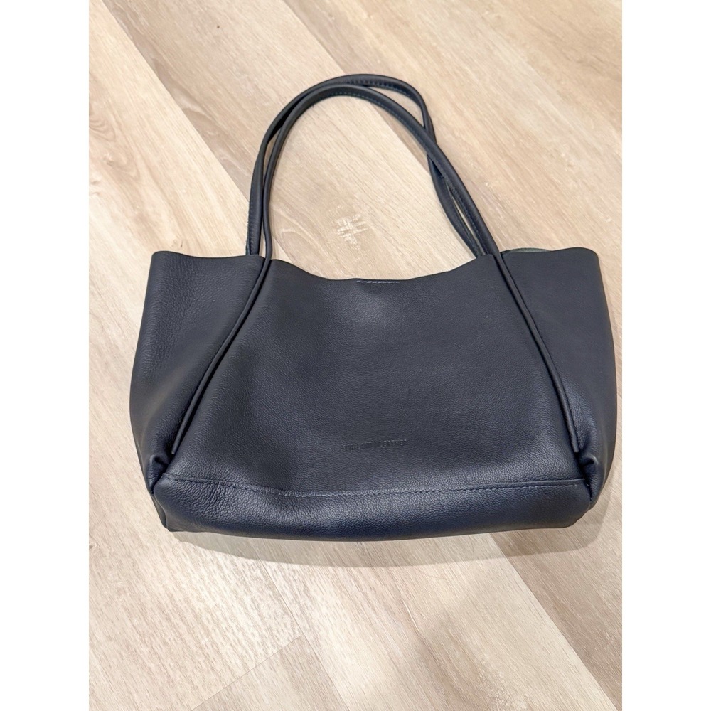 NWOT Portland Leather Verona Tote Night Owl Blue Full Grain Large Shoulder Bag - Picture 10 of 10